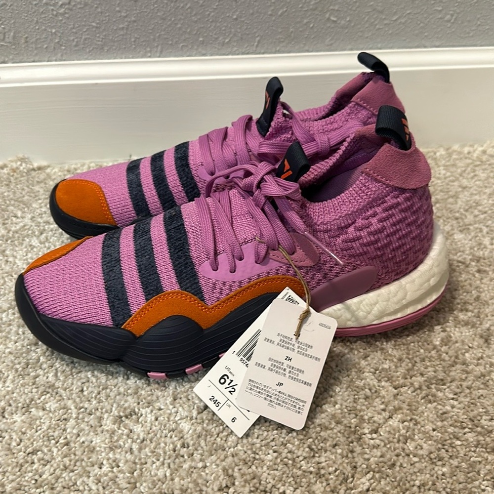 NWT Mens Adidas Trae Young 2 Stratosphere Lilac Orange Shoes size 6.5
